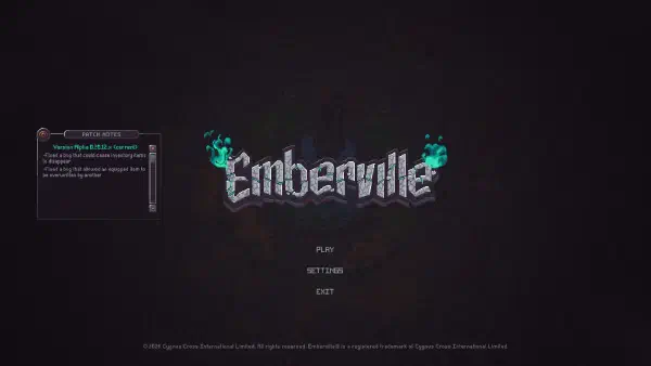 Emberville Alpha Patch Notes: 0.20.12.x